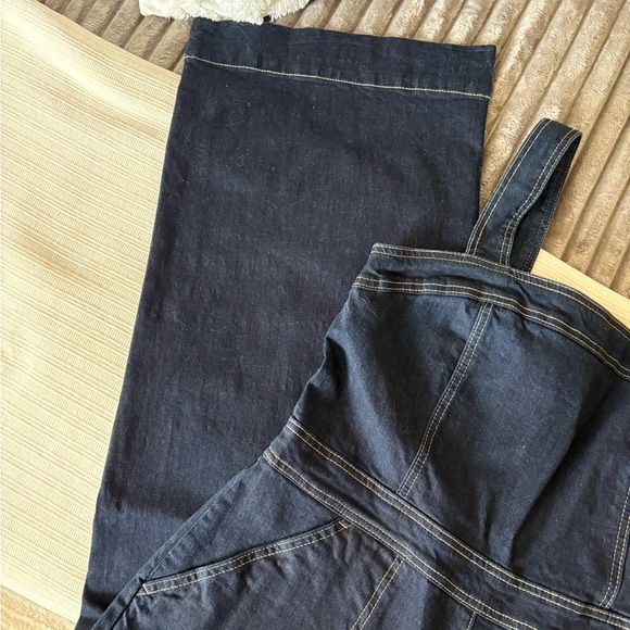 Chelsea & Violet Dark Blue Women's Jeans Overalls Cute Trendy - Picture 8 of 11